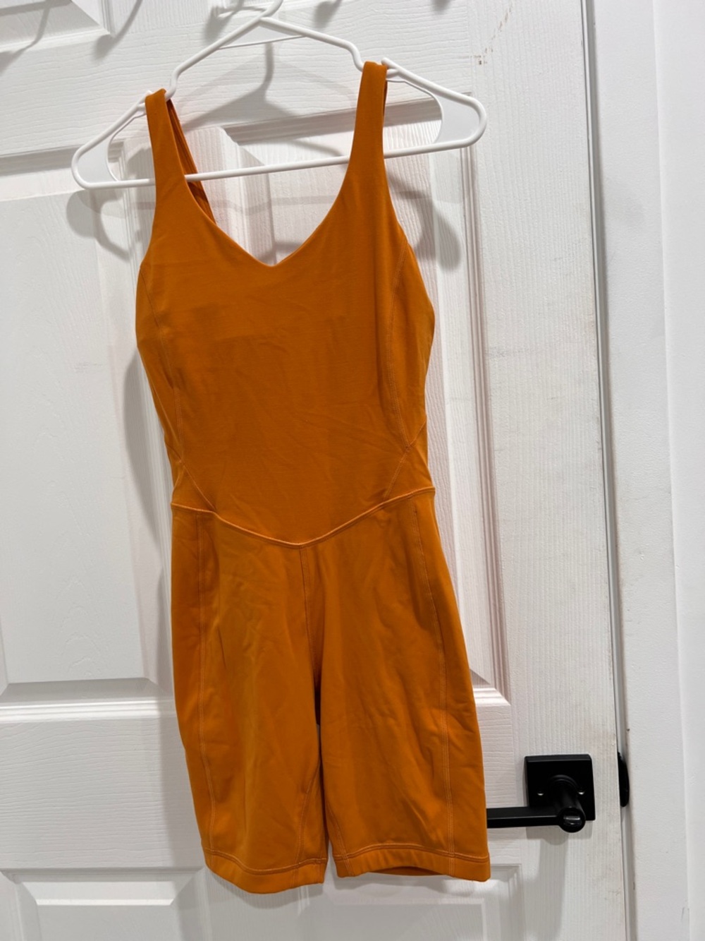 lululemon 4 Sleeveless align onesie in Burnt Orange